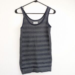 Athleta Seamless Knit Striped Athletic Tank Top Women's Size XS